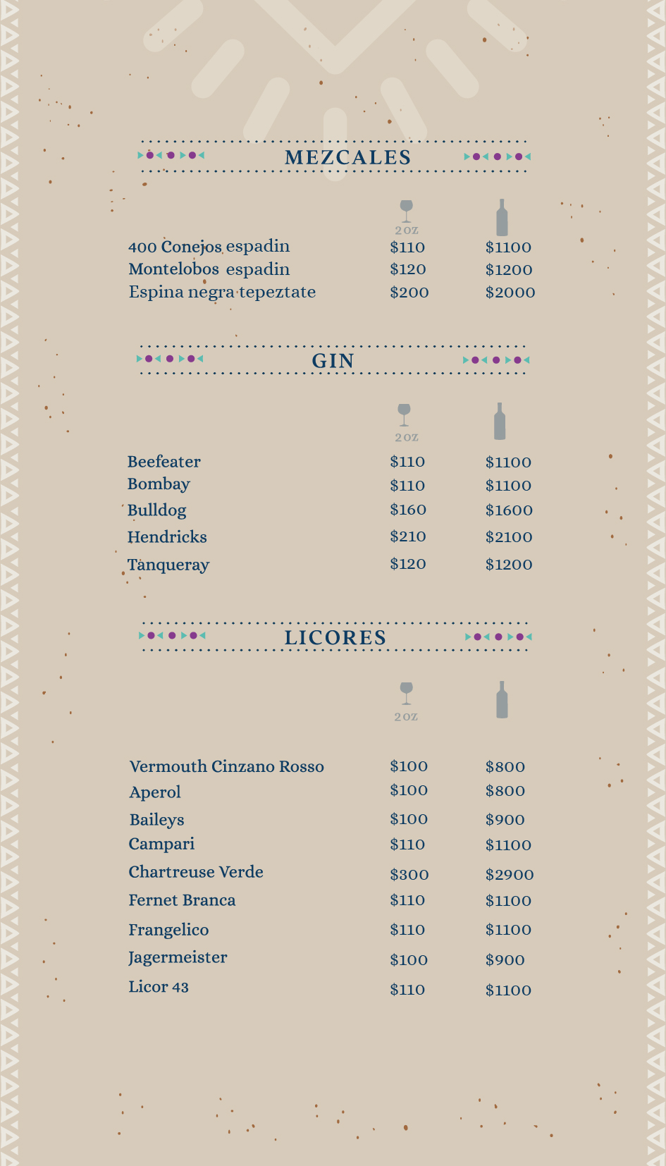 Bebidas